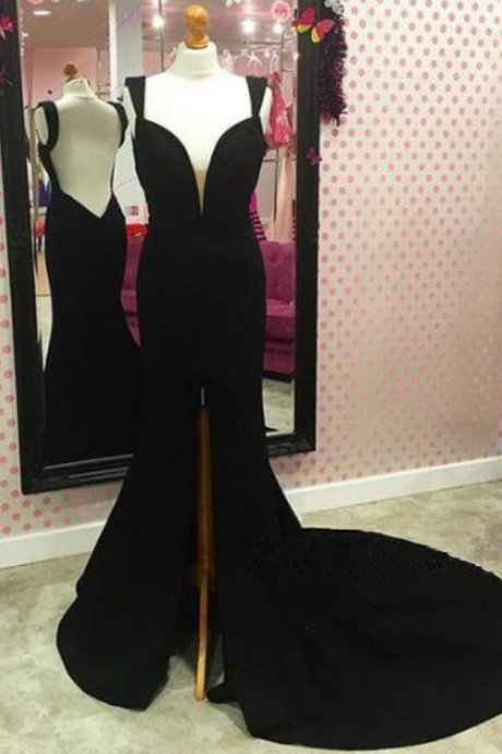 Prom Dress,modest Prom Dress,black Mermaid Prom Dress,sweetheart Backles Prom Dress,party Dress,sexy Evening Dress,long Prom Dress,evening
