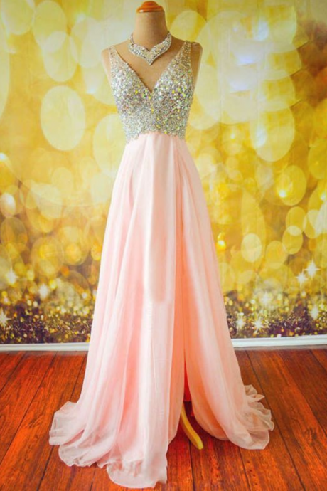 Open Back Prom Dress,long Prom Dress,soft Chiffon Prom Dress,spaghetti Straps Evening Dress