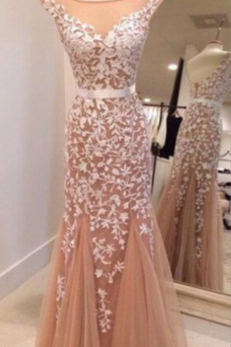 Prom Dress,elegant Prom Dress,tulle Prom Gown Evening Dress,long Prom Dresses