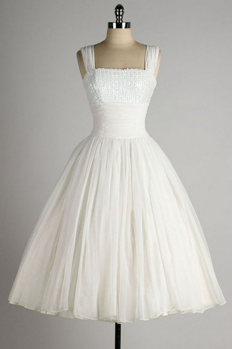 Vintage Ball Gown Wedding Dresses Strapless Lace Mini Short Bridal Gowns