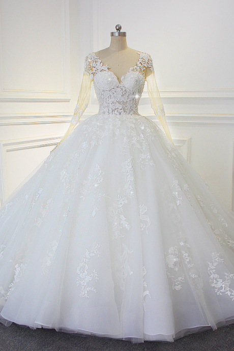 Luxury Shinny Beading Bling Bling Wedding Dress Actual Photos Sexy Transparent Bodice Bridal Dress