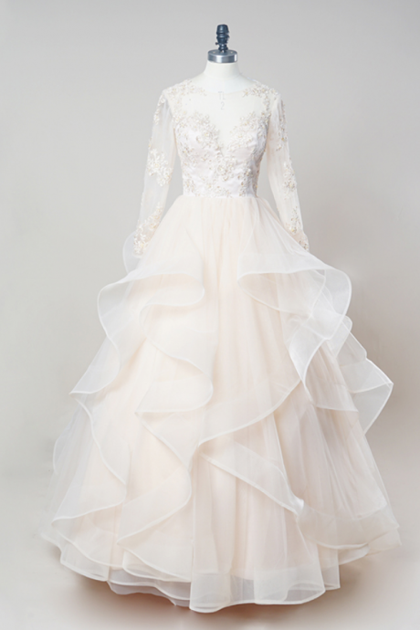 Lace Pearl Beaded Sweetheart Ball Gown Wedding Dress 2016 Custom Made