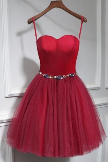 Red Short Prom Dress, Homecoming Dress, Short Party Dresses, Pretty Sweet 15 Dresses, Graduation Dresses