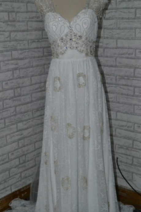 White Wedding Dress,fashion Wedding Dress,short Sleeves Wedding Dress, Lace Wedding Dress, A Line Wedding Dres, Fashion Wedding Dress,lace Bridal