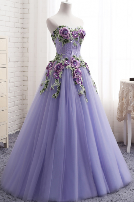 Prom Dresses Evening Dress Design Off Shoulder Sweetheart 3d Lace Flowers