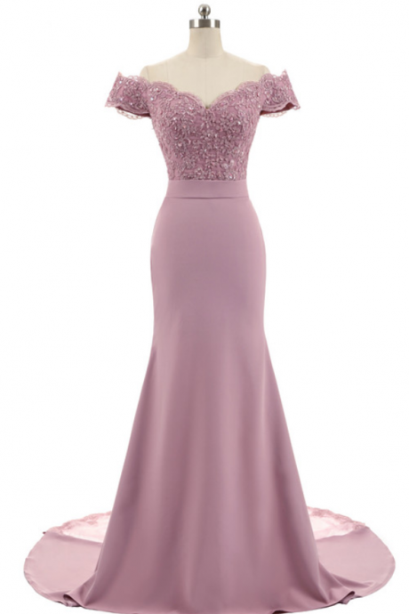 Evening Dress Abendkleider Design Sweetheart Mermaid Prom Dress Satin With Appliques Evening Dresses Long Robe De Soiree