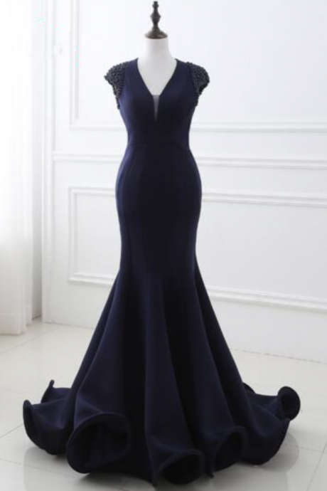 New Prom Dresses Black Tulle with Phoenix Embroidery O-Neck Full Sleeve Ankle-length A-Line Formal Wedding Party