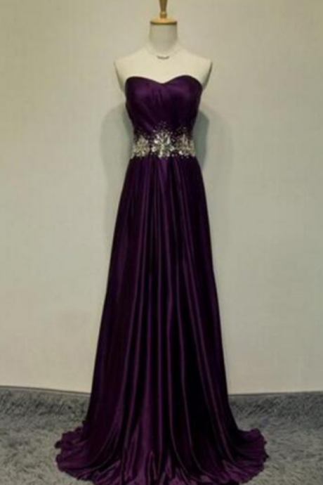 Elegant Ball Dress Dirty Match Sweetheart Zipper Side Back Purple Life Formal Dress Custom Side