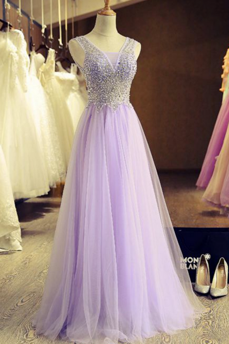 Prom Dress,Beautiful stunning tulle A-line long handmade prom dresses, Christmas party dress for teens, evening dress, bridal dress