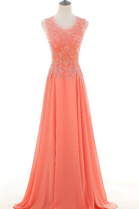 New Arrival Red Long Evening Dress Elegant Robe De Soiree Lace Beadings A-line Prom Gowns