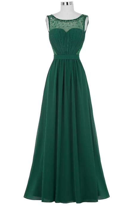 Lace Prom Dresses Long Royal Blue Green Black White Evening Dress with Stones Chiffon Prom Dresses