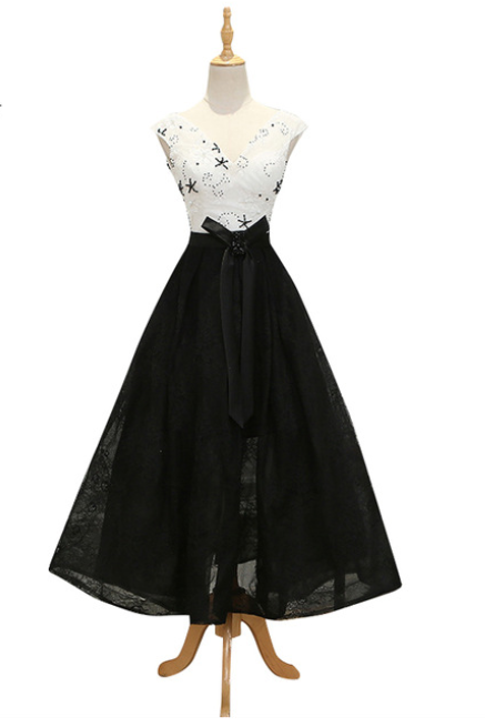 A-line V-neck Short Evening Dress Lace Up Formal Dress Women Evening Gowns Prom Party Dresses