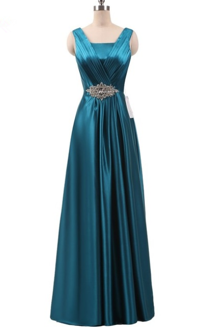 Long Royal Blue Aqua Plus Size Women Formal Evening Dress Mother Of The Bride Made In China With Crystals