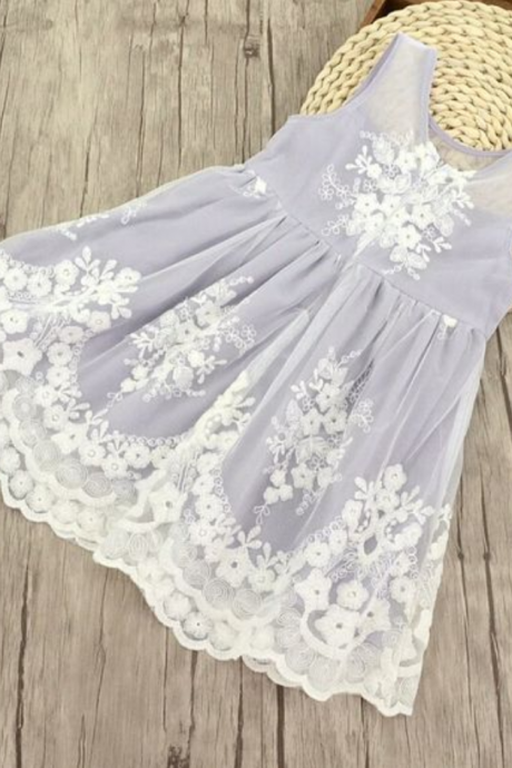 Flower Girl Dresses Lavender Flower Girl Dress With Lace Flower Girl Dresses For Weddings Girls Formal Party Dresses