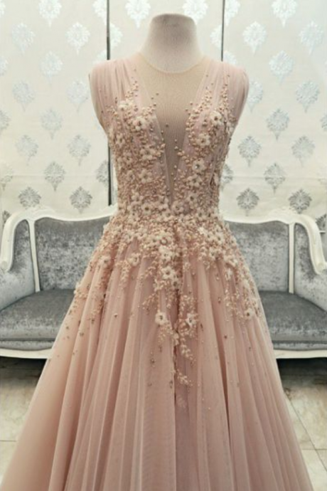Sexy Evening Gowns,pink Prom Dress, Pageant Prom Gown, Evening Gowns