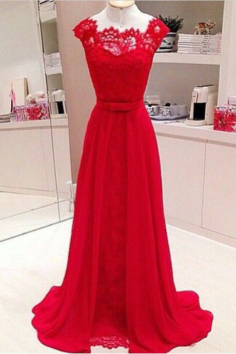 Red Prom Dresses,Prom Dress,Red Prom Gown,Lace Prom Gowns,Elegant Evening Dress,Modest Evening Gowns,Simple Party Gowns,Lace Prom Dress
