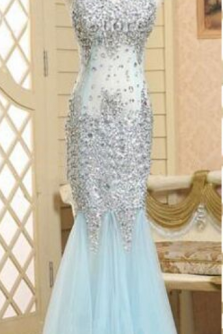 Real Beautiful Backless Long Prom Dresses,sequin Shiny Mermaid Charming Prom Dress,evening Gowns