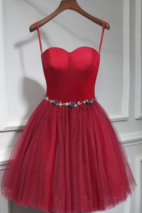 Homecoming Dress,red Short Prom Dress, Homecoming Dress, Short Party Dresses, Pretty Sweet 15 Dresses, Graduation Dresses