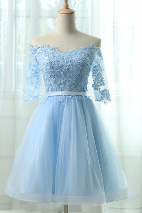 Laced Up Homecoming Dresses Light Blue Homecoming Dresses