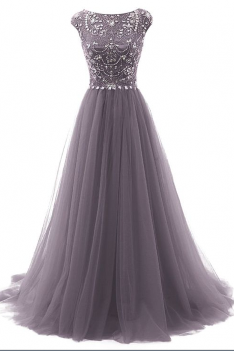 Modest Prom Dress,beaded Prom Dress,illusion Prom Dress,fashion Prom Dress,sexy Party Dress, Style Evening Dress