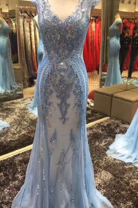 Prom Dresses,long Evening Dresses,prom Dresses,blue Evening Dress