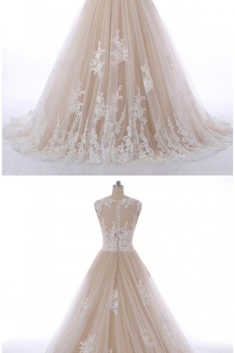 Long A-line Off the Shoulder Lace Appliques Prom Formal Evening Dresses main image 1