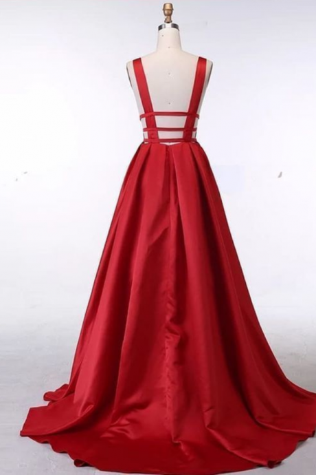 Newest Prom Dress,v-neck Prom Dress,a-line Prom Dress,long Prom Dress