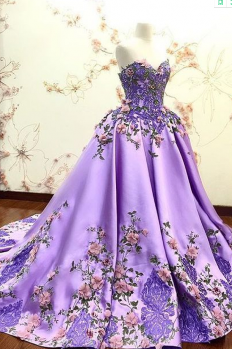 Prom Dress With Lace Appliques Long Quinceanera Dresses Ball Gowns Graduation Dress Princesses
