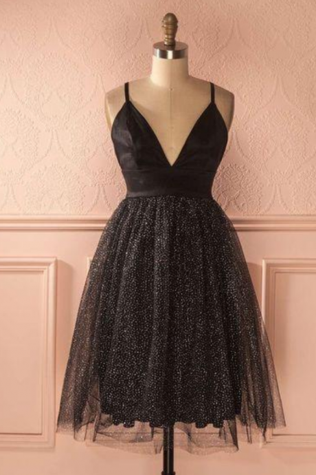 Tulle Party Dress, Simple Evening Dress,short Party Dress,homecoming Dress