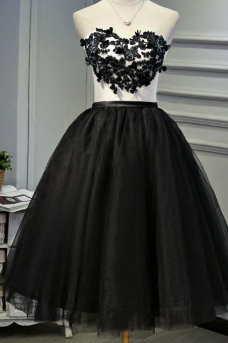 Prom Dress Black Ball Gown Prom Dresses Pleats Tulle Skirt Sexy Party Dresses 2022 Real Pictures