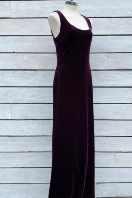 Small, 1990s Velvet Dress, Prom Dress, Homecoming Dress, Excellent Condition, Usa