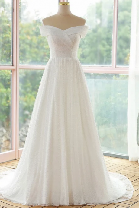 Wedding Dresses Elegant Wedding Dress Floor Length Custom Wedding Dress Drop sleeves Bridal Dress Bridal Gown Wedding Gown
