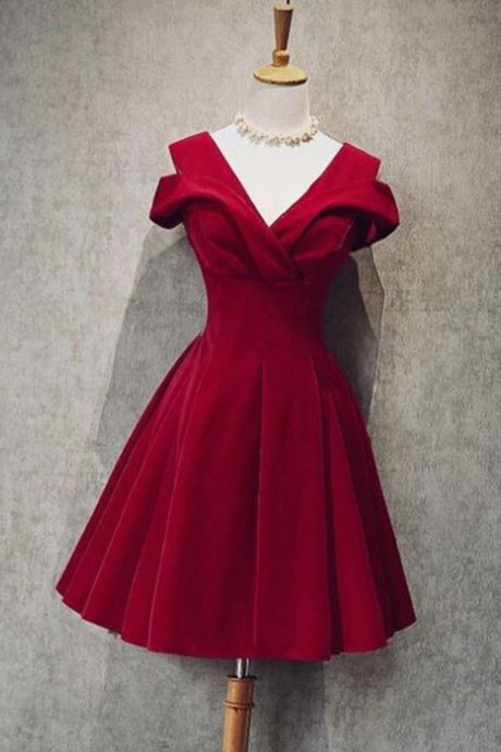 Sexy Homecoming Dress,red Party Dress ,unique Gown
