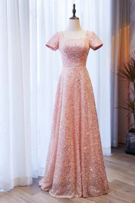 Heavily Handmade Sequins, Super Fairy Evening Dress, Lavish Birthday Dress,custom Made