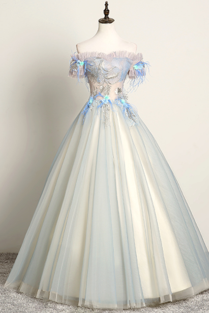 Color wedding dress one shoulder super fairy puffy skirt long dress