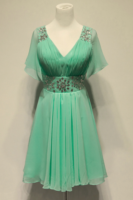 Short Prom Dress,green Prom Dress,cute Prom Gown,elegant Evening Dress,lovely Prom Dresses,sexy Party Dress
