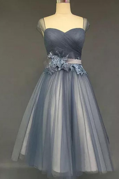 Short Homecoming Dress, Prom Dress With Appliques, Custom Made Prom Dress, Prom Dress For Cheap