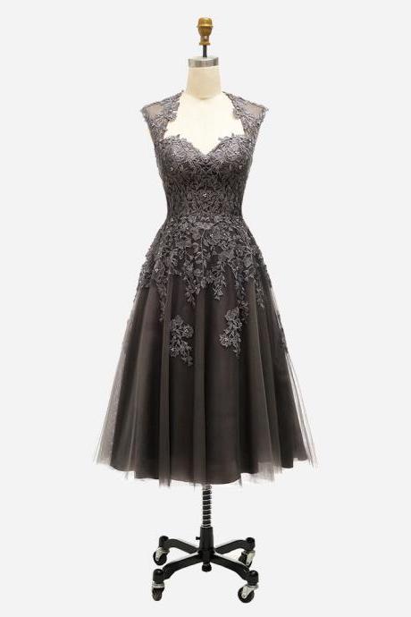 Homecoming Dresses Lace Short Cocktail Dresses Gown Knee Length Prom Graduation Gown