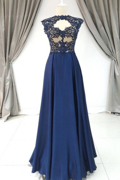 Sexy Appliques Evening Dress, Elegant Prom Dress, Long Prom Dresses, Formal Gown