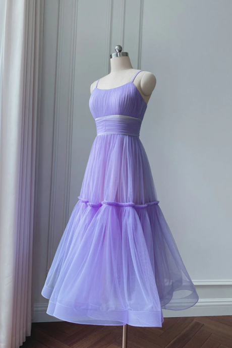 Prom Dresses,Simple tulle short prom dress, tulle bridesmaid dress