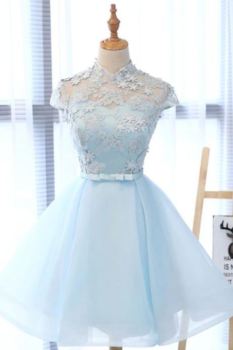 Homecoming Dresses,cute Lace Tulle Short Prom Dress. Cute Homecoming Dress