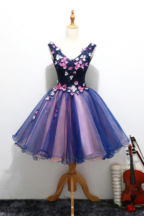 Homecoming Dresses,v Neck Short Prom Dress, Cute Homecoming Dress