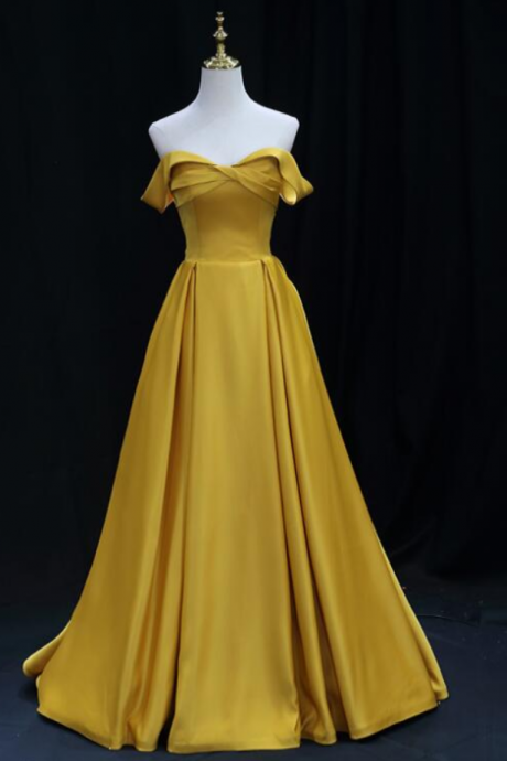 Prom Dresses,satin Sweetheart Long Simple Party Dresses, Formal Gown Prom Dresses