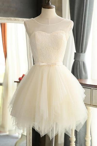 Lovely Light Short Tulle Party Dress , Cute Prom Dress, Homecoming Dress For Teens