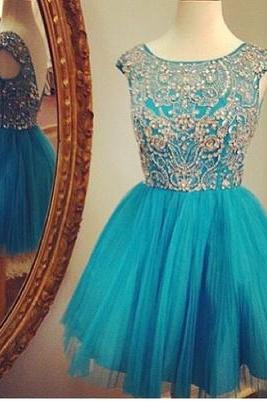 Cute Homecoming Dress,short Homecoming Dresses,backless Party Dress,beading Prom Dress
