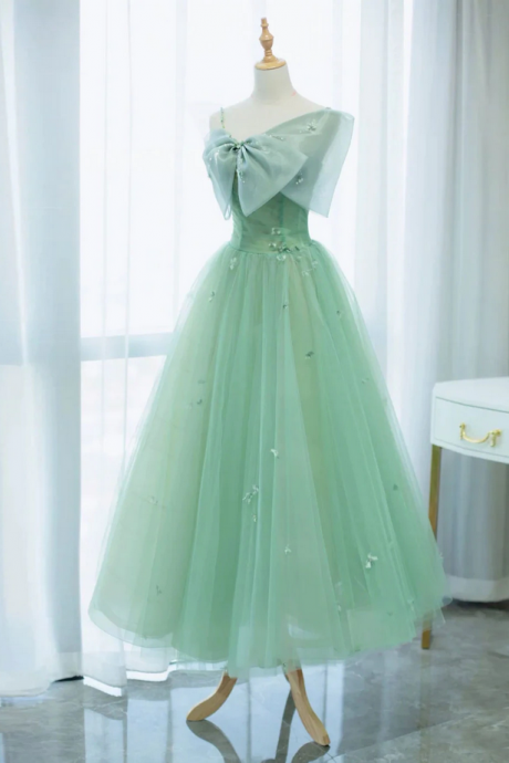 Prom Dresses,simple Tulle Length Prom Dress, Tulle Formal Dress