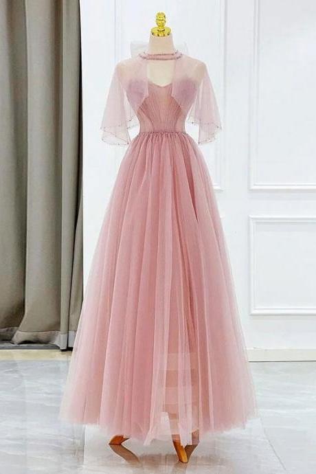 tulle tea length prom dress, tulle formal dress, Wedding Party Dresses