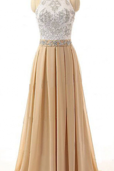 Elegant Sexy A-line Chiffon Formal Prom Dress, Beautiful Long Prom Dress, Banquet Party Dress