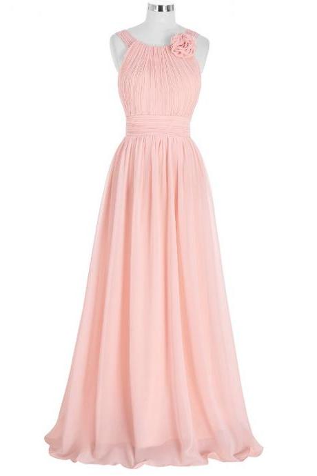 Elegant Sweetheart Chiffon A Line Formal Prom Dress, Beautiful Long Prom Dress, Banquet Party Dress
