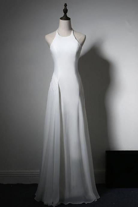 Elegant Simple A-line Sweetheart Chiffon Formal Prom Dress, Beautiful Long Prom Dress, Banquet Party Dress
